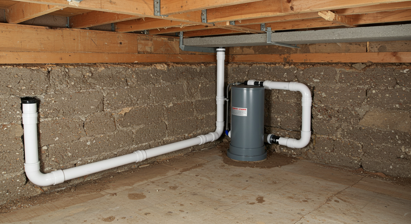 interior french drain system for wet basement prevention