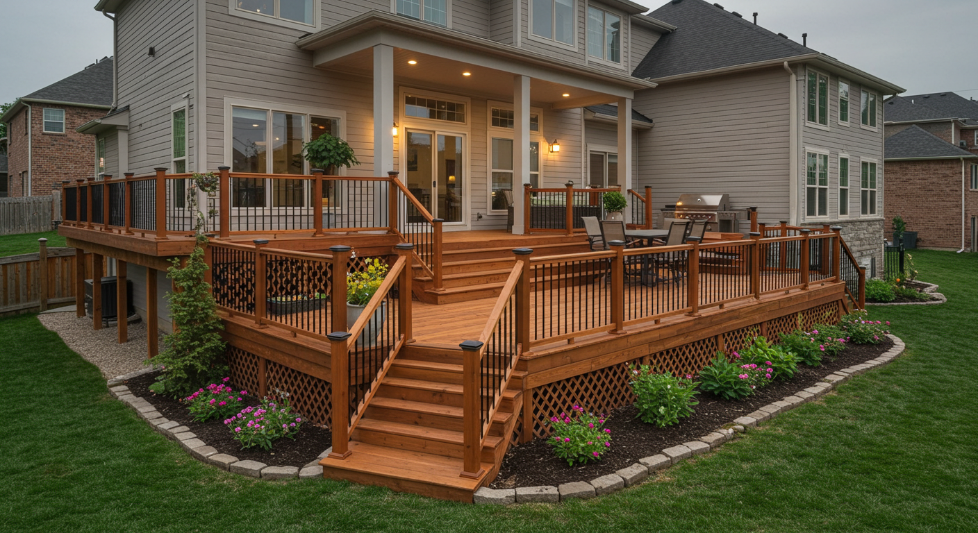 two story custom deck in mechanicsburg pa