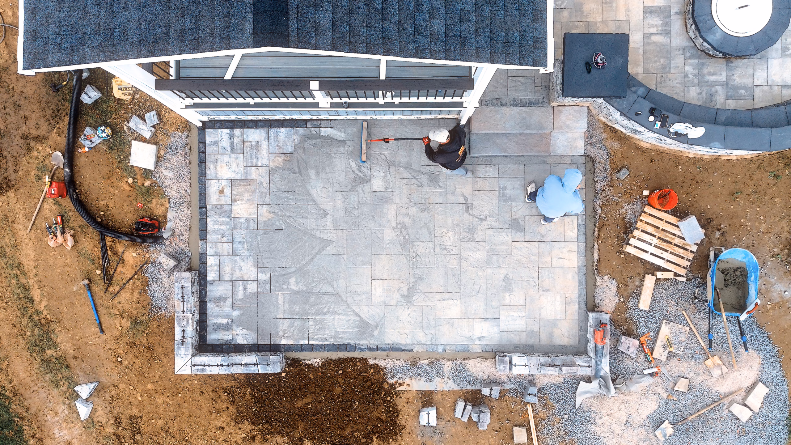 paver patio and deck with pavilion in harrisburg pa 24 scaled