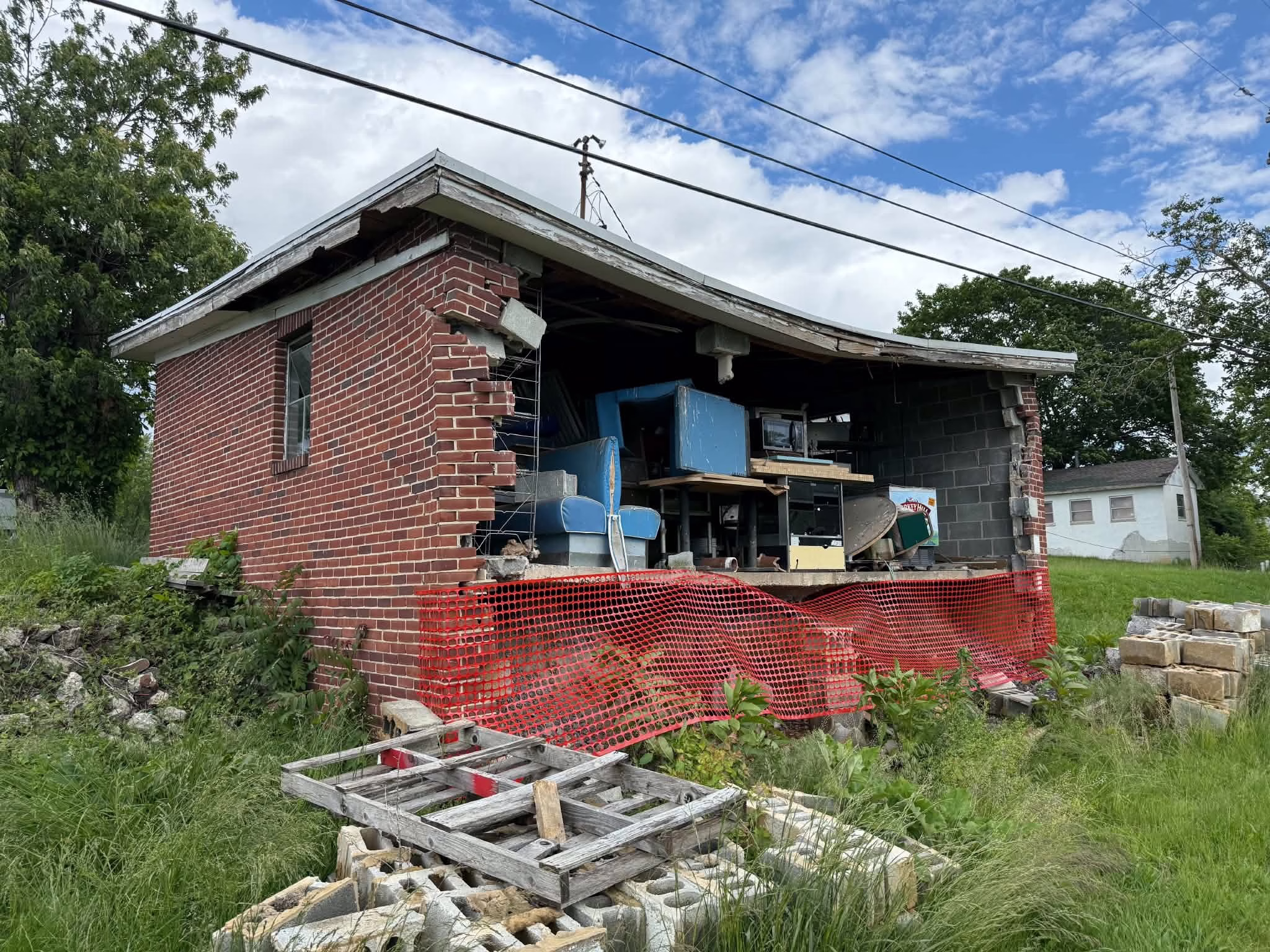 brick garage demolition in york pa 1 1