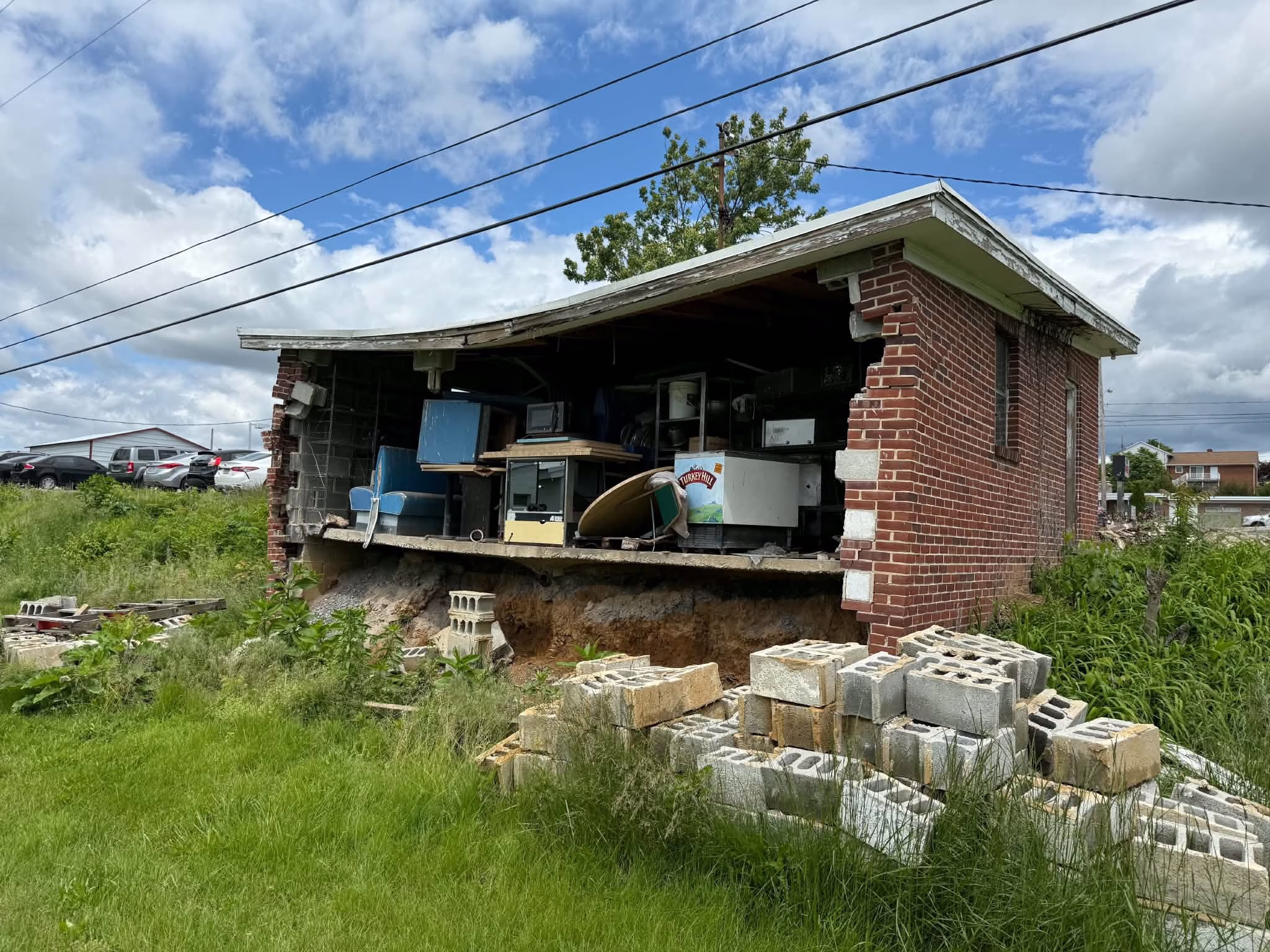 brick garage demolition in york pa 2 1